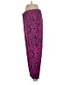 Ann Taylor 100% Polyester Animal Print Purple Casual Pants Size 4 - photo 5