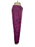 Ann Taylor 100% Polyester Animal Print Purple Casual Pants Size 4 - photo 4