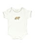 Assorted Brands 100% Organic Cotton Ivory Short Sleeve Onesie Size 3-6 mo - photo 1