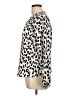 Shein Animal Print Ivory Long Sleeve Blouse Size L - photo 5