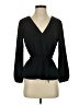 J.Crew 100% Polyester Black Long Sleeve Blouse Size 2 - photo 1
