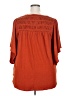 Torrid Orange 3/4 Sleeve Blouse Size 2X Plus (2) - photo 2