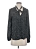 Lulus Polka Dots Black Long Sleeve Blouse Size S - photo 1
