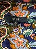 Eclair 100% Polyester Paisley Blue Short Sleeve Blouse Size M - photo 7