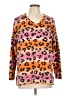 Zenana Animal Print Orange Pullover Sweater Size L - photo 1