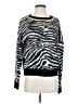 Aqua 100% Acrylic Animal Print Black Pullover Sweater Size S - photo 1