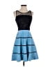 Sachin + Babi Color Block Blue Cocktail Dress Size 0 - photo 1
