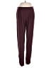 Express 100% Spandex Solid Burgundy Brown Track Pants Size XXS - photo 1