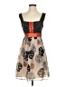 Alan del Rosario Print Gray Cocktail Dress Size 4 - photo 1