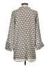 Hemisphere Hearts Gray 3/4 Sleeve Blouse Size XS - photo 2