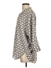 Hemisphere Hearts Gray 3/4 Sleeve Blouse Size XS - photo 5
