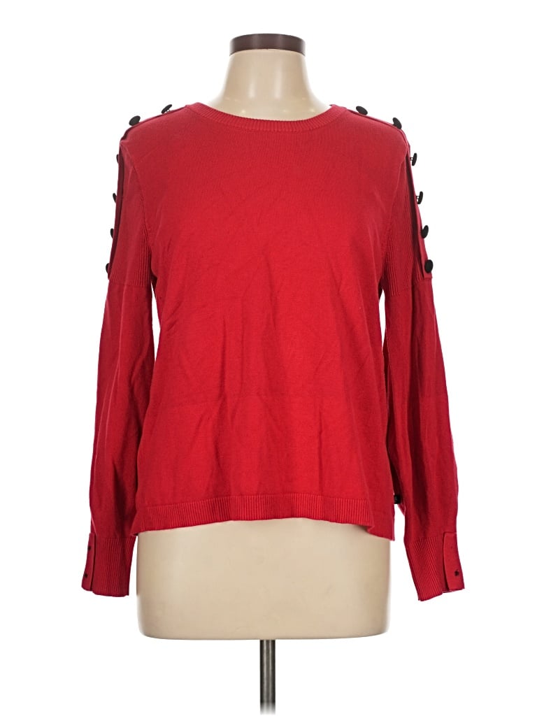 Pre-owned Karl Lagerfeld Pullover Sweater In Red