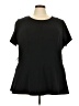 Lane Bryant Black Short Sleeve Top Size 24 - photo 1