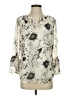 Talbots 100% Polyester Ivory 3/4 Sleeve Blouse Size XS - photo 1