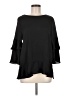 Ann Taylor 100% Polyester Black 3/4 Sleeve Top Size M - photo 1