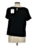 Ann Taylor LOFT Black Short Sleeve Top Size M - photo 2