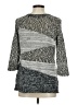Topshop Stripes Color Block Gray Pullover Sweater Size 6 - photo 2