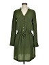 Mott50 100% Polyester Solid Green Casual Dress Size S - photo 1