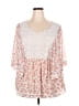 Torrid Pink 3/4 Sleeve Blouse Size 2X Plus (2) - photo 1