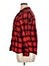 Target 100% Cotton Plaid Red Long Sleeve Button-Down Shirt Size XL - photo 5