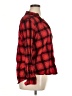 Target 100% Cotton Plaid Red Long Sleeve Button-Down Shirt Size XL - photo 4