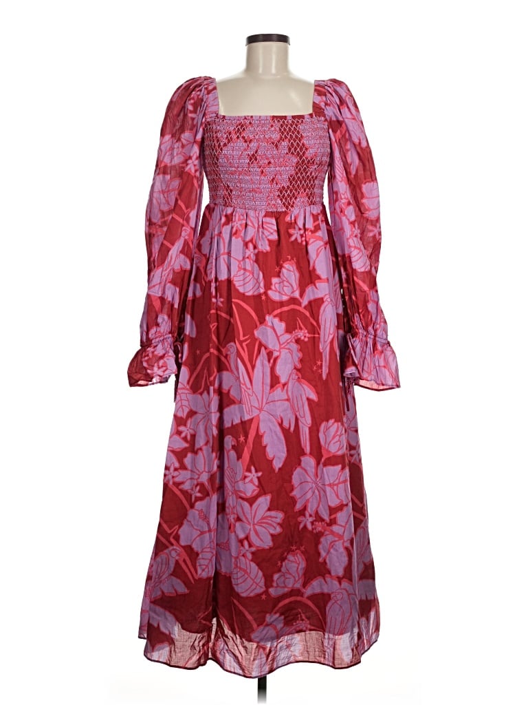 Pre-owned Farm Rio Cocktail Dress In Red