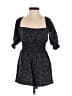 WeWoreWhat 100% Linen Polka Dots Black Romper Size XS - photo 1
