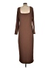 ASOS Solid Brown Casual Dress Size 12 - photo 2