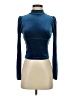 Shein Blue Long Sleeve Top Size 4 - photo 1