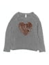 Justice Hearts Silver Pullover Sweater Size 10 - photo 1