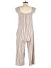 Monteau Stripes Ivory Jumpsuit Size S - photo 2
