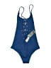 Tavik Swimwear Solid Blue One Piece Swimsuit Size XS - photo 1