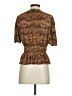 WAYF 100% Polyester Brown Short Sleeve Blouse Size S - photo 2