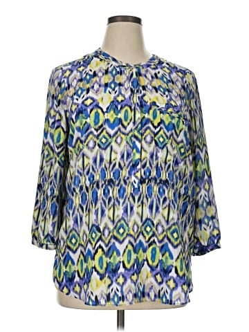 Not Your Daughter's Jeans 3/4 Sleeve Blouse (view 1)