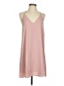 Three Eighty Two 100% Polyester Solid Pink Casual Dress Size S - photo 1