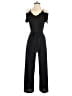 Monteau Solid Black Jumpsuit Size S - photo 1