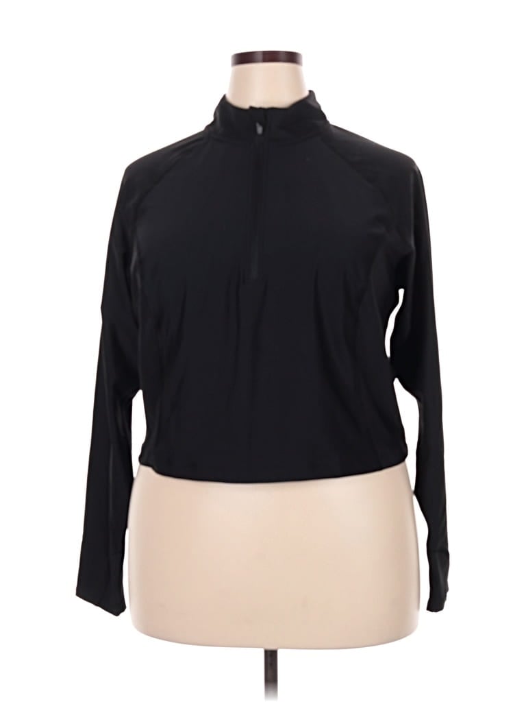 Pre-owned Active By Old Navy Track Jacket In Black