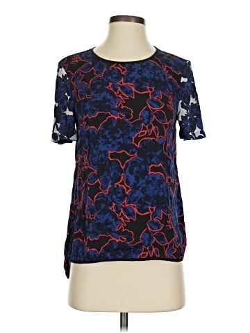 Classiques Entier Short Sleeve Silk Top (view 1)