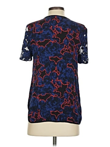 Classiques Entier Short Sleeve Silk Top (view 2)