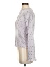 oasis 100% Polyester Polka Dots Gray Long Sleeve Top Size S - photo 5