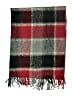 2 Chic 100% Acrylic Plaid Burgundy Red Scarf One size - photo 2