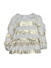 Splendid Metallic Silver 3/4 Sleeve Blouse Size 4T - photo 1
