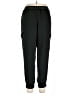 Ann Taylor Solid Black Green Cargo Pants Size L - photo 2