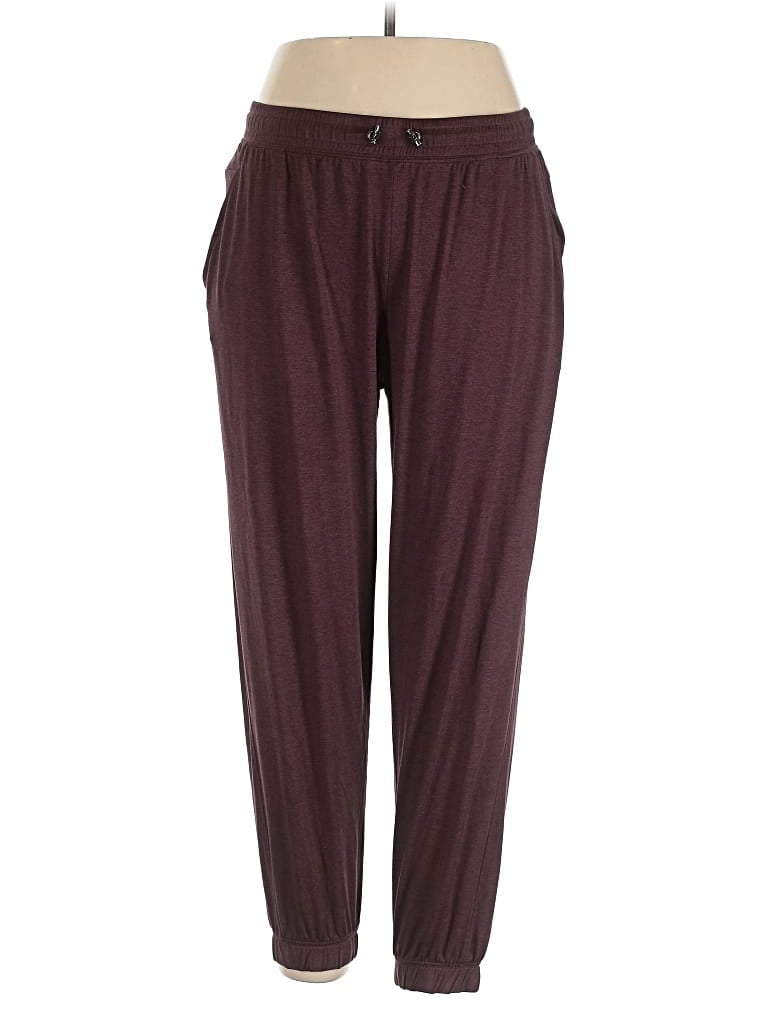 Pre-owned Calme Casual Pants In Burgundy