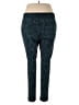 Color Swatch Paisley Teal Casual Pants Size 2X - photo 2