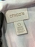 Chico's Print Multi Color Blue Casual Dress Size S - photo 7