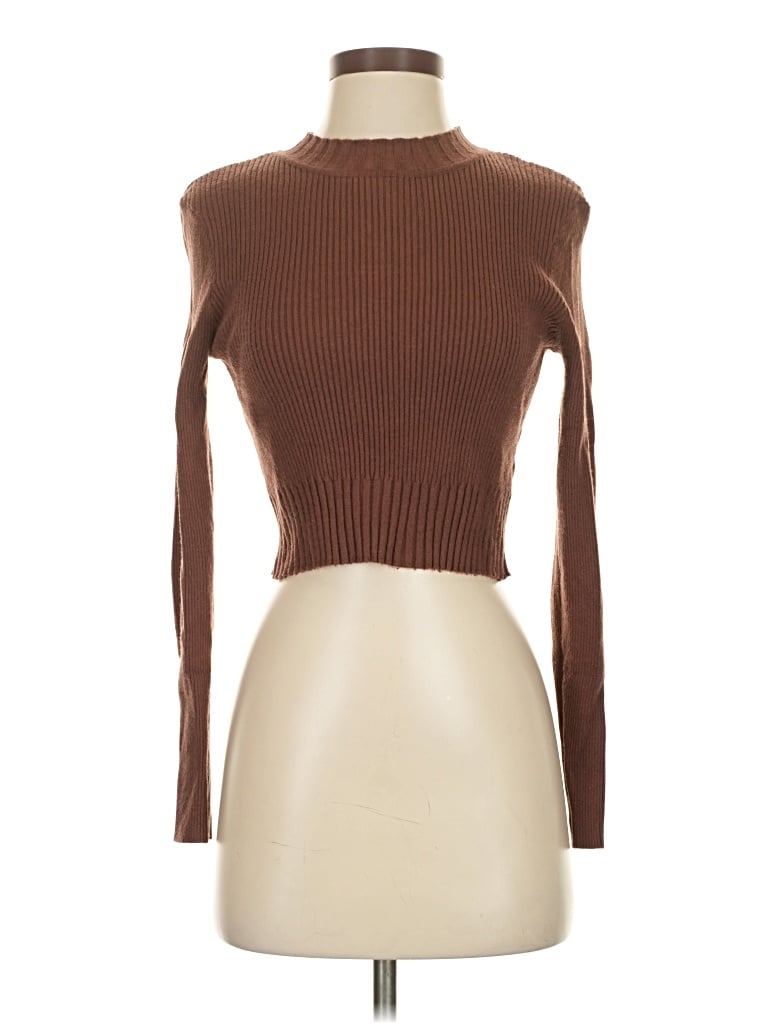 Pre-owned Cider Turtleneck Sweater In Brown