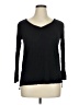 Halogen 100% Rayon Black 3/4 Sleeve T-Shirt Size XL (petite) - photo 1