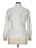 Liz Claiborne Stripes Silver Long Sleeve Button-Down Shirt Size XL - photo 2