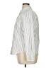 Liz Claiborne Stripes Silver Long Sleeve Button-Down Shirt Size XL - photo 5